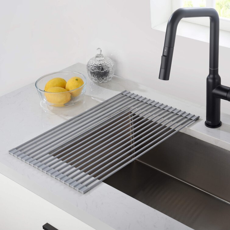 Roll up best sale kitchen sink drainer